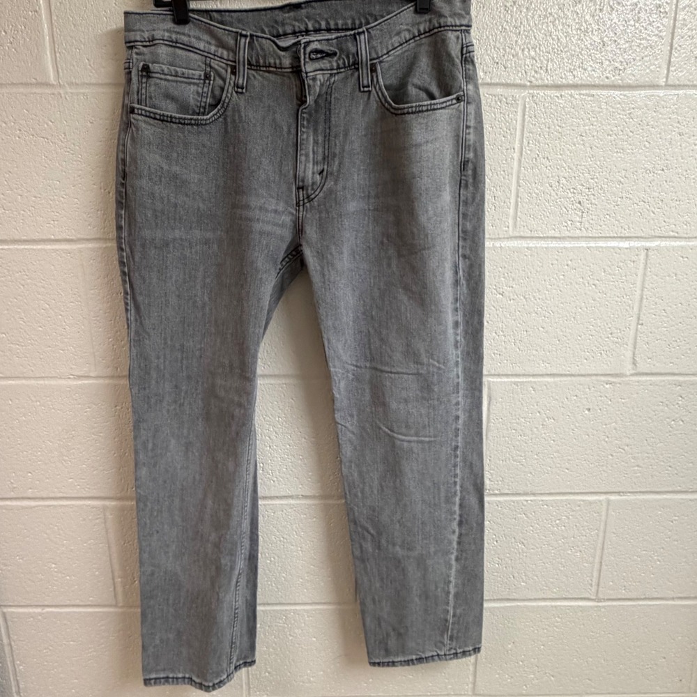 Levi's Mens 514 Straight Fit Jeans 33x29 Grey Denim Casual Stretch Faded